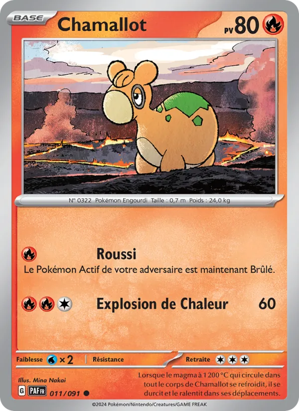 Chamallot 11/91 — EV04.5 – Destinées de Paldea — Carte Pokémon française