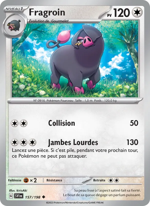 Fragroin 157/198 — EV01 – Écarlate et Violet — Carte Pokémon française