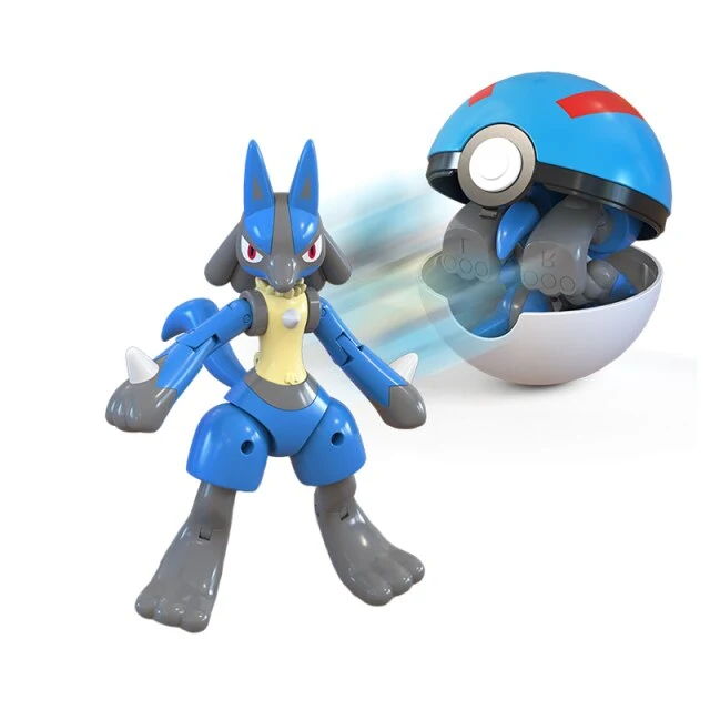 Figurine Lucario avec Pokeball
