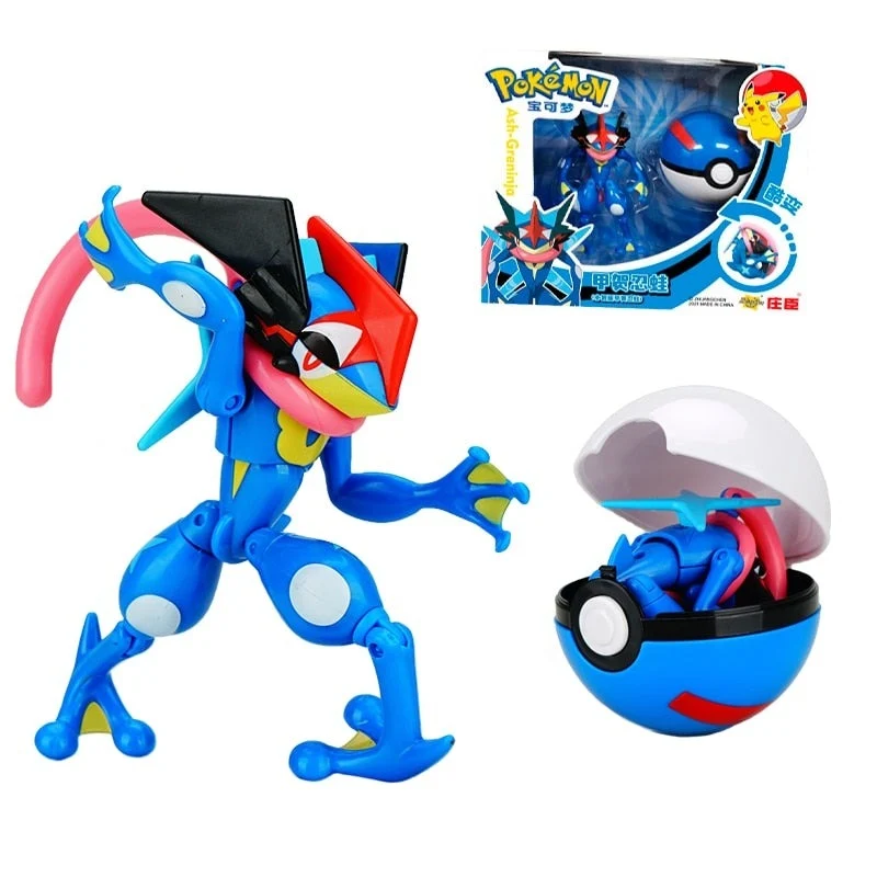 Figurine Quajutsu Greninja avec Pokeball