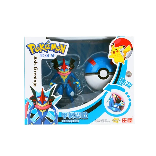 Figurine Quajutsu Greninja avec Pokeball