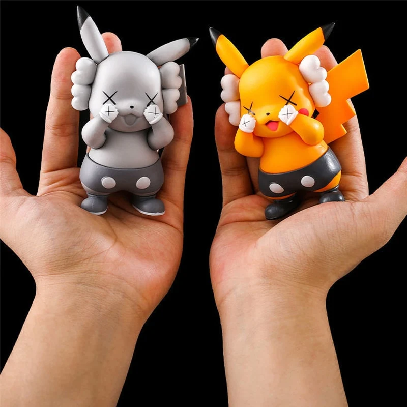 Figurines d'anime Pikachu de différentes couleurs (10 cm ou 18 cm)