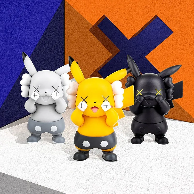 Figurines d'anime Pikachu de différentes couleurs (10 cm ou 18 cm)