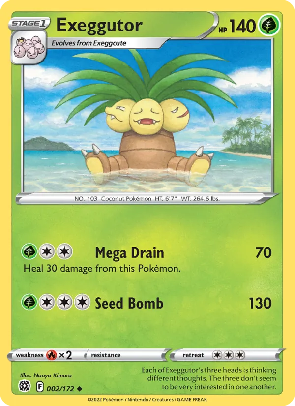 Noadkoko 2/172 — SWSH9 – Brilliant Stars — Carte Pokémon anglaise