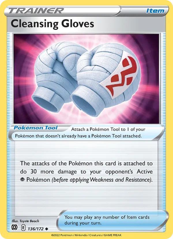 Gants Purifiants 136/172 — SWSH9 – Brilliant Stars — Carte Pokémon anglaise