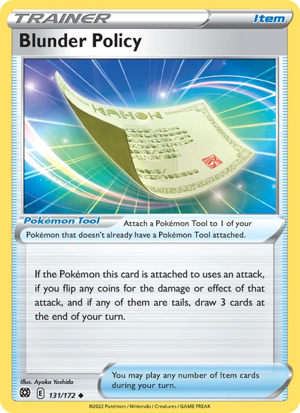 Assurance Échec 131/172 — SWSH9 – Brilliant Stars — Carte Pokémon anglaise