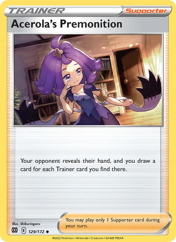 Prémonition de Margie 129/172 — SWSH9 – Brilliant Stars — Carte Pokémon anglaise