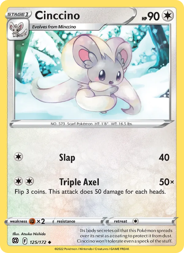 Pashmilla 125/172 — SWSH9 – Brilliant Stars — Carte Pokémon anglaise