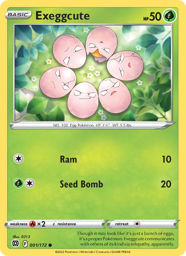 Noeunoeuf 1/172 — SWSH9 – Brilliant Stars — Carte Pokémon anglaise