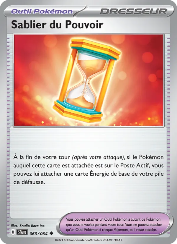 Sablier du Pouvoir 63/64 — EV06.5 – Fable Nébuleuse — Carte Pokémon française