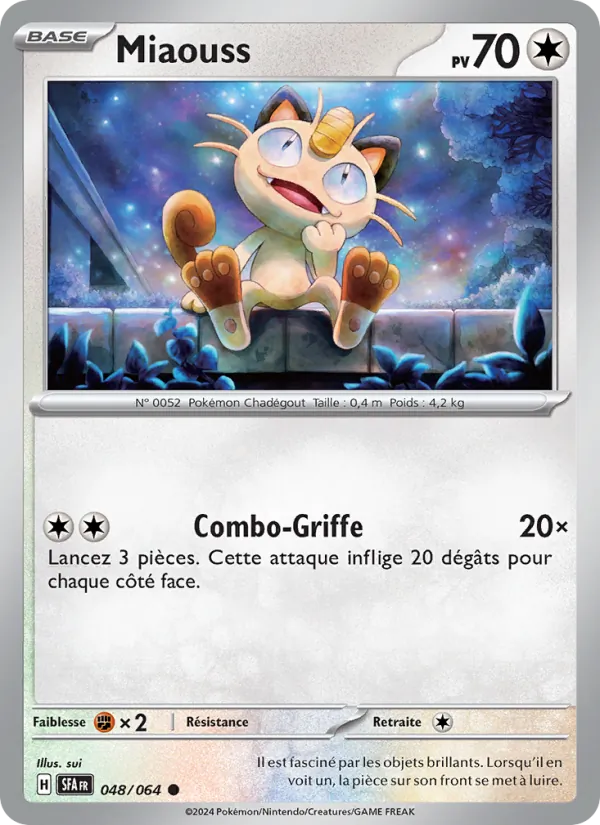 Miaouss 48/64 — EV06.5 – Fable Nébuleuse — Carte Pokémon française