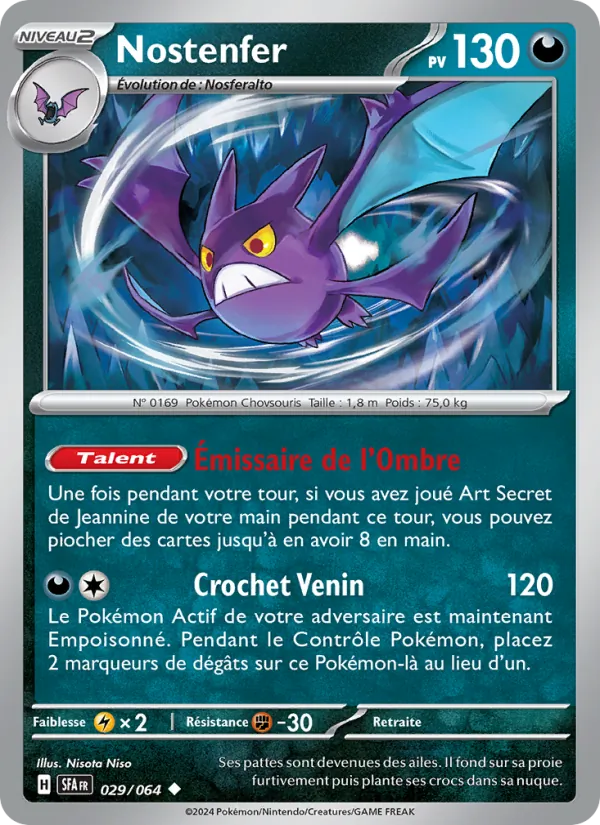 Nostenfer 29/64 — EV06.5 – Fable Nébuleuse — Carte Pokémon française