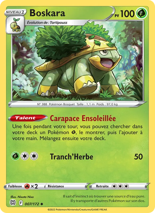 Boskara 7/172 — EB09 - Stars Etincelantes — Carte Pokémon française