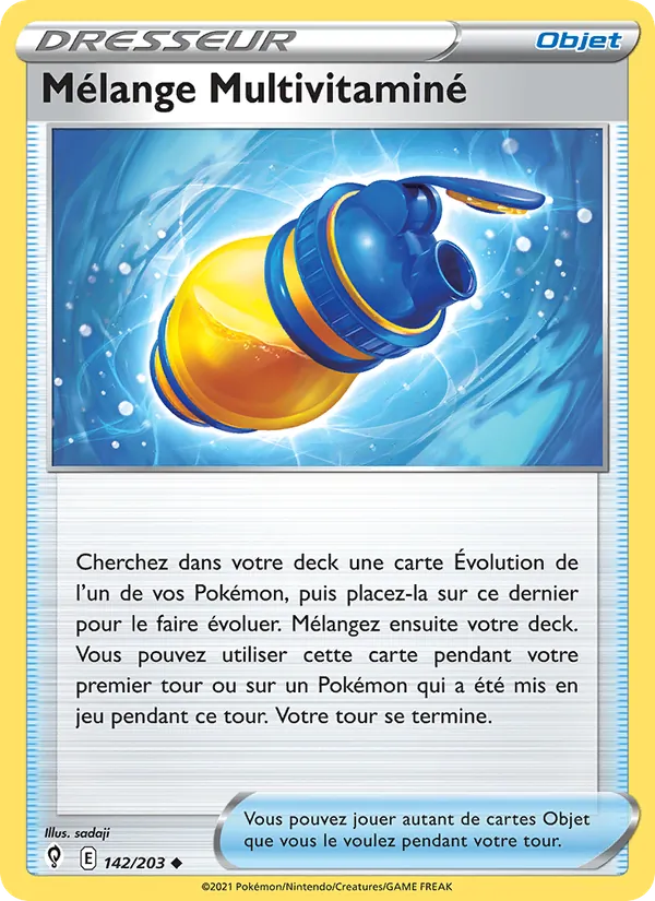 Mélange Multivitaminé 142/203 — EB07 - Evolution Céleste — Carte Pokémon française