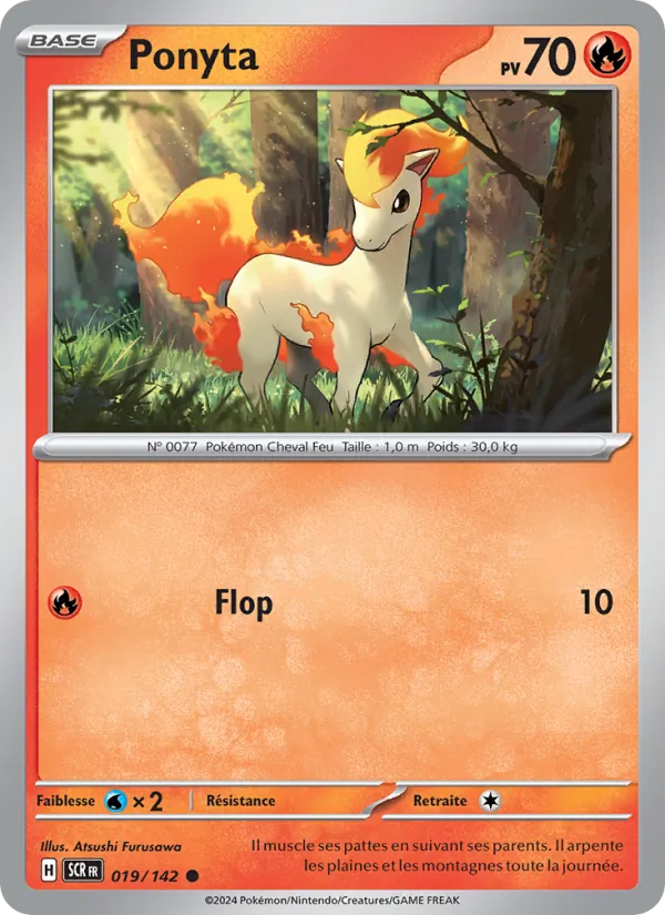 Ponyta 19/142 — EV07 — Couronne Stellaire — Carte Pokémon française
