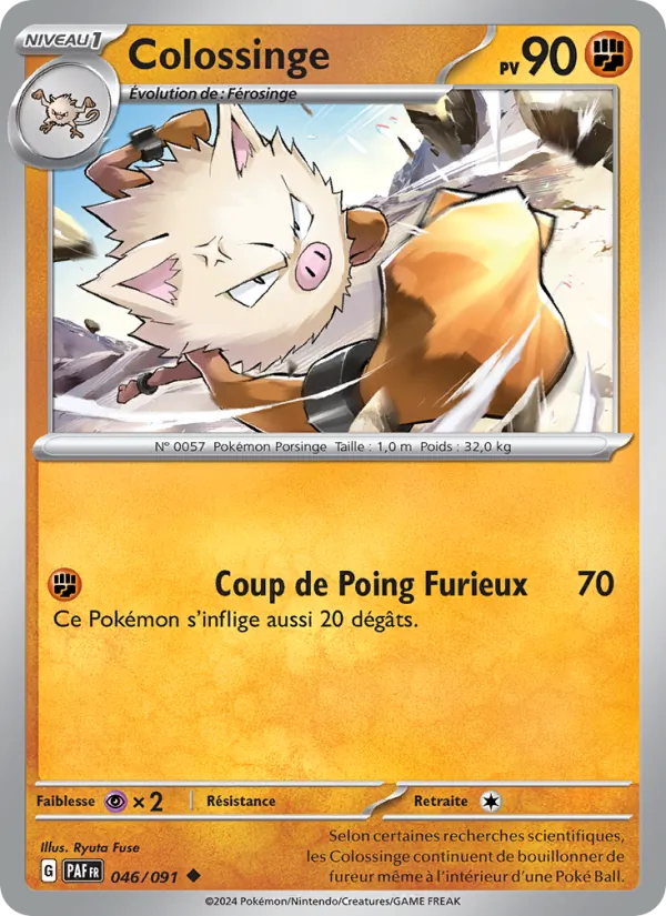 Colossinge 46/91 — EV04.5 – Destinées de Paldea — Carte Pokémon française