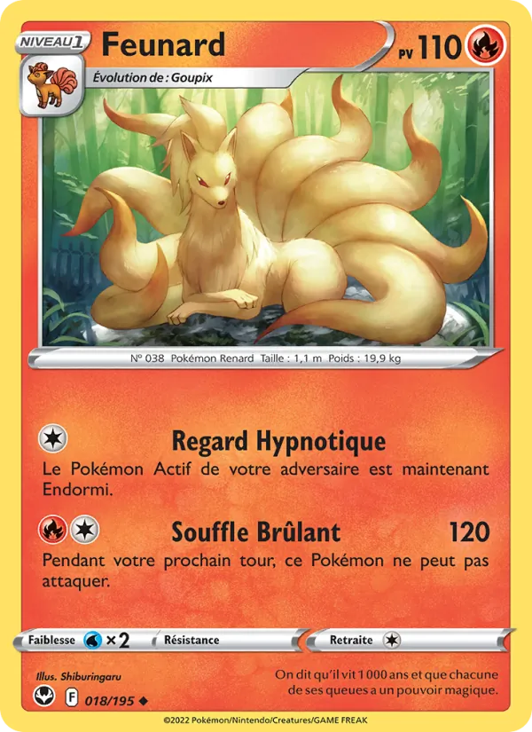 Feunard 18/195 — EB12 – Tempête Argentée — Carte Pokémon française