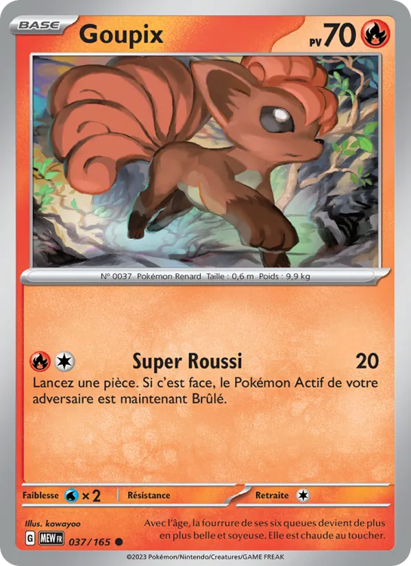 Goupix 37/165 — EV03.5 — 151 — Carte Pokémon française