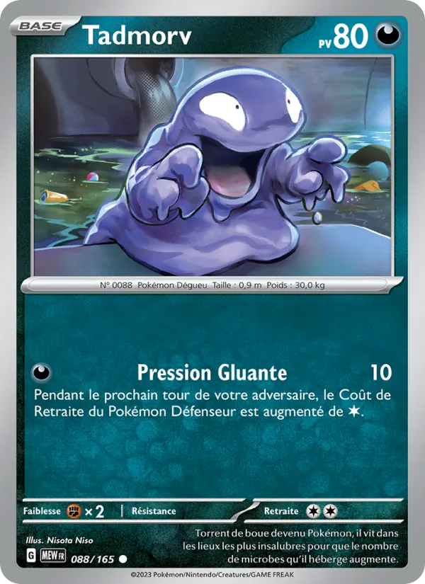 Tadmorv 88/165 — EV03.5 — 151 — Carte Pokémon française