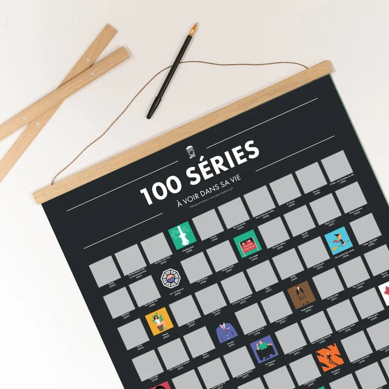 Pack 100 Séries à Voir dans sa Vie - Coffret Cadeau