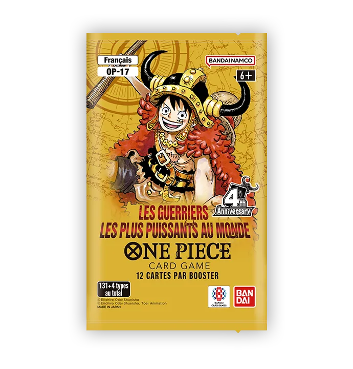 Bundle One Piece OP17 – Display FR + Starter Deck aléatoire + 100 Sleeves + Phoenix Shield