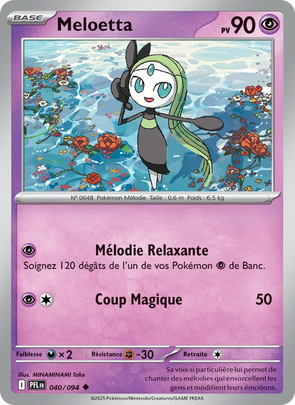 Meloetta 40/94 — ME02 – Flammes Fantasmagoriques — Carte Pokémon française