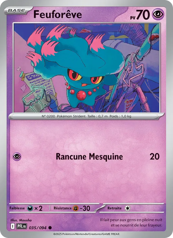 Feuforêve 35/94 — ME02 – Flammes Fantasmagoriques — Carte Pokémon française