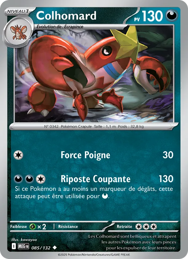 Colhomard 85/132 — ME01 — Méga-Évolution — Carte Pokémon française