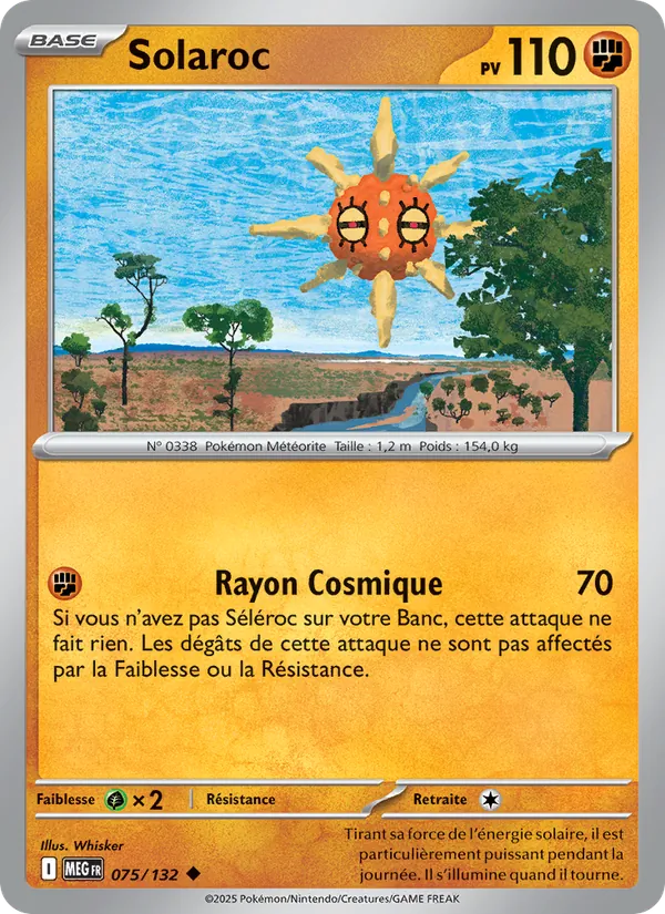 Solaroc 75/132 — ME01 — Méga-Évolution — Carte Pokémon française