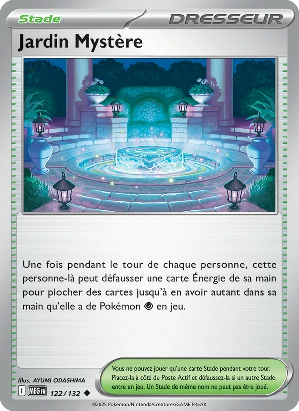 Jardin Mystère 122/132 — ME01 — Méga-Évolution — Carte Pokémon française