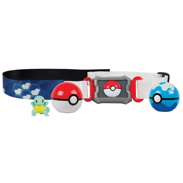 Ensemble d'entraîneur de Pokémon avec ceinture, pokeball, sac et figurine