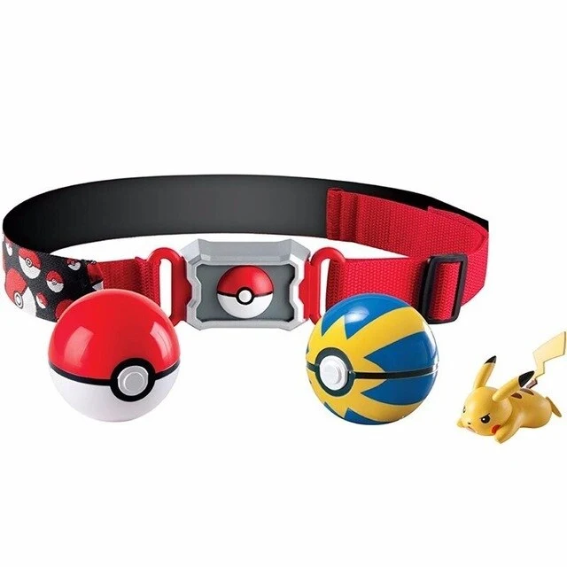 Ensemble d'entraîneur de Pokémon avec ceinture, pokeball, sac et figurine