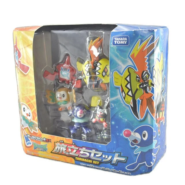Lot de 5 figurines Pokémon Pikachu Rowlet popplio Litten Tapu Koko