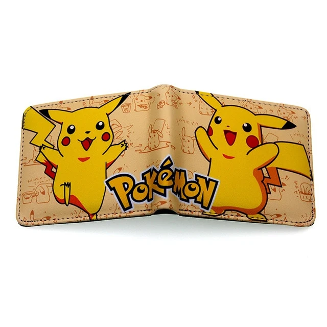 Sac à main Pikachu et Pokemon, portefeuille, portefeuille, portefeuille