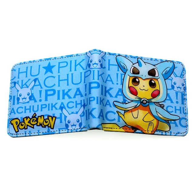 Sac à main Pikachu et Pokemon, portefeuille, portefeuille, portefeuille
