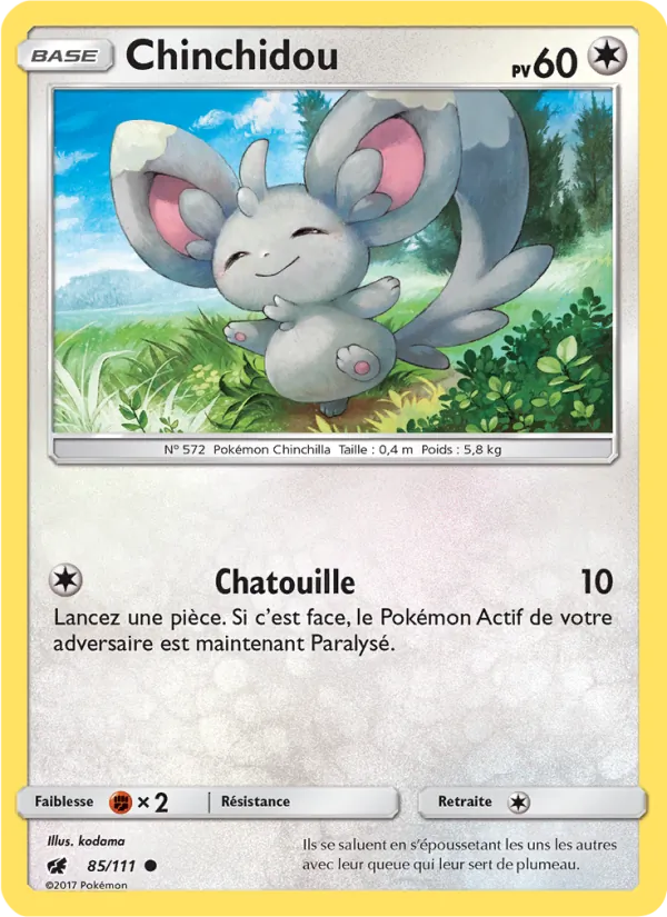 Chinchidou 85/111 — SL4 – Invasion Carmin — Carte Pokémon française