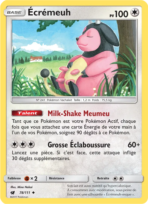Écrémeuh 78/111 — SL4 – Invasion Carmin — Carte Pokémon française