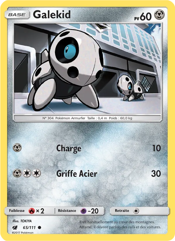Galekid 65/111 — SL4 – Invasion Carmin — Carte Pokémon française