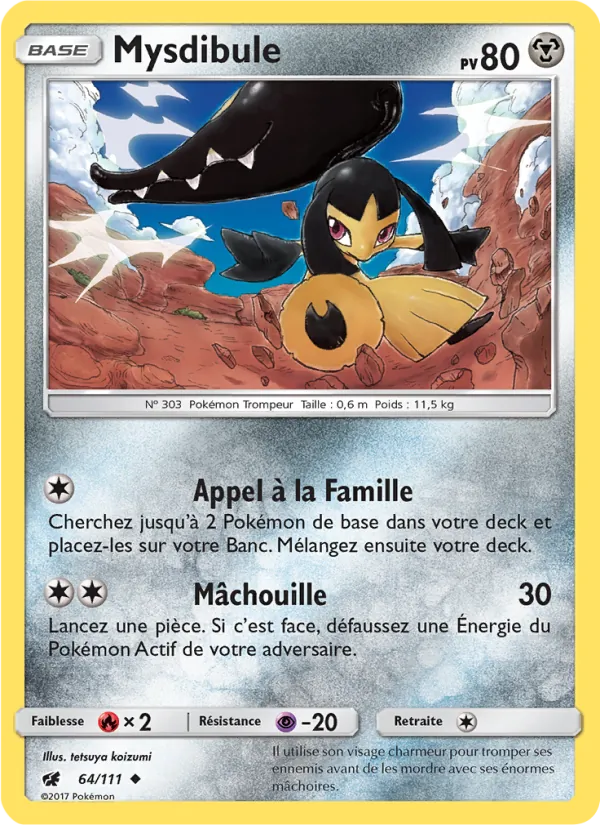 Mysdibule 64/111 — SL4 – Invasion Carmin — Carte Pokémon française