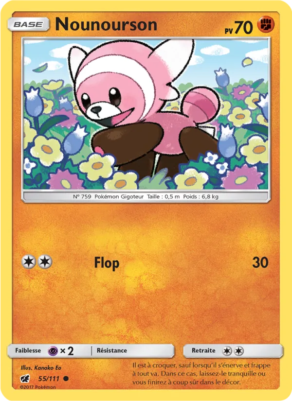 Nounourson 55/111 — SL4 – Invasion Carmin — Carte Pokémon française