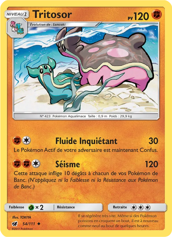 Tritosor 54/111 — SL4 – Invasion Carmin — Carte Pokémon française