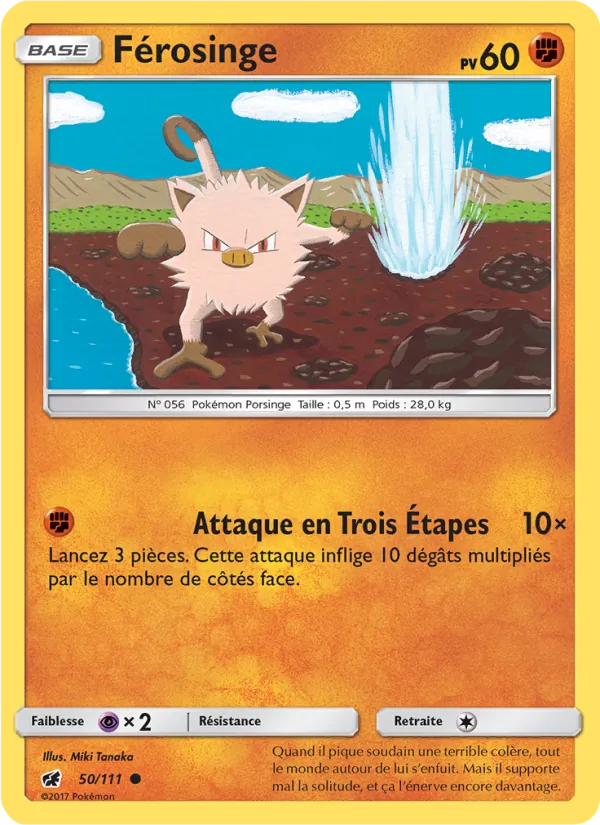 Férosinge 50/111 — SL4 – Invasion Carmin — Carte Pokémon française