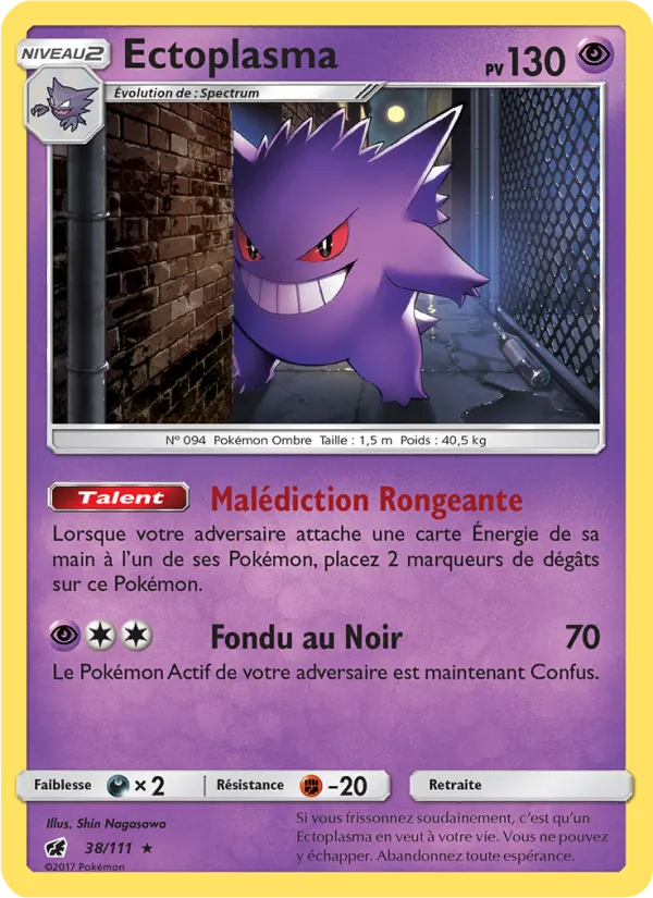 Ectoplasma 38/111 — SL4 – Invasion Carmin — Carte Pokémon française