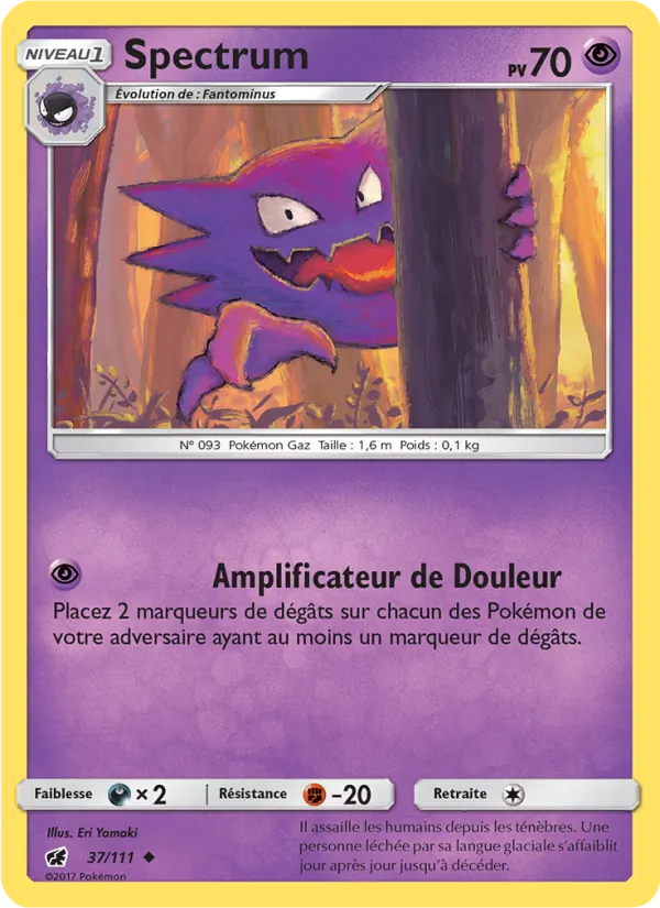 Spectrum 37/111 — SL4 – Invasion Carmin — Carte Pokémon française