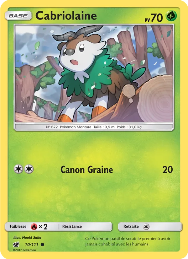 Cabriolaine 10/111 — SL4 – Invasion Carmin — Carte Pokémon française
