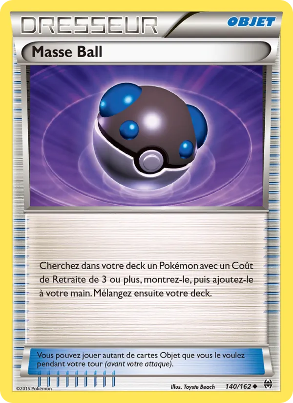 Masse Ball 140/162 — XY8 – Impulsion Turbo — Carte Pokémon française