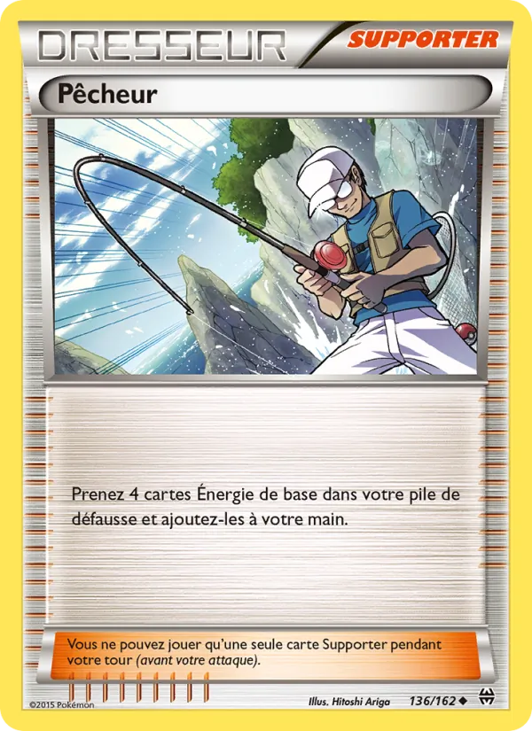 Pêcheur 136/162 — XY8 – Impulsion Turbo — Carte Pokémon française