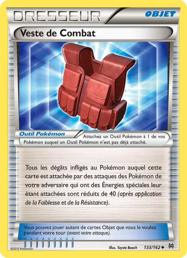 Veste de Combat 133/162 — XY8 – Impulsion Turbo — Carte Pokémon française