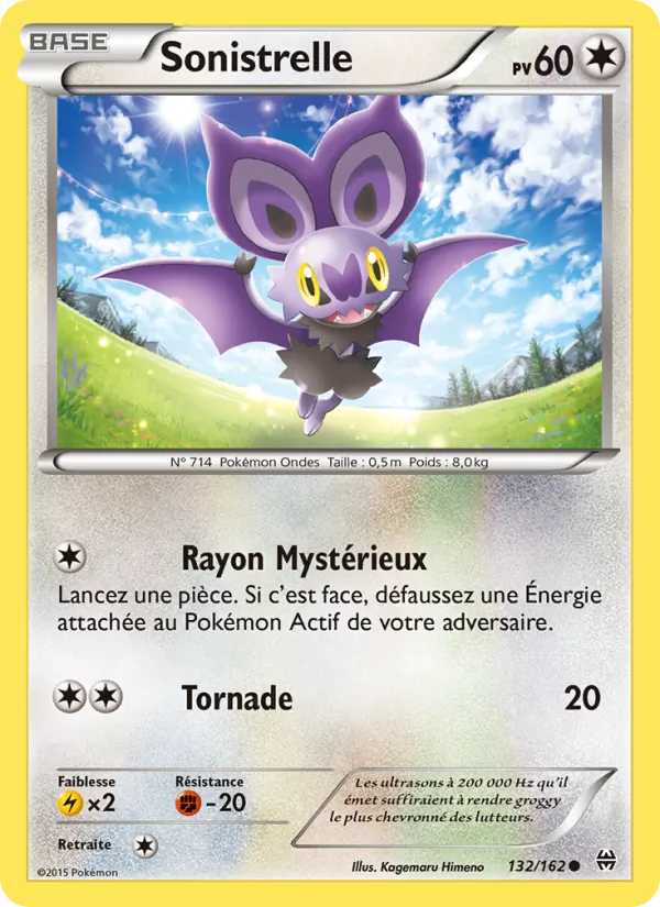 Sonistrelle 132/162 — XY8 – Impulsion Turbo — Carte Pokémon française