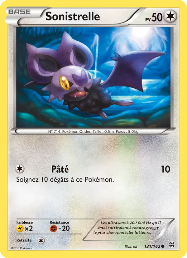 Sonistrelle 131/162 — XY8 – Impulsion Turbo — Carte Pokémon française